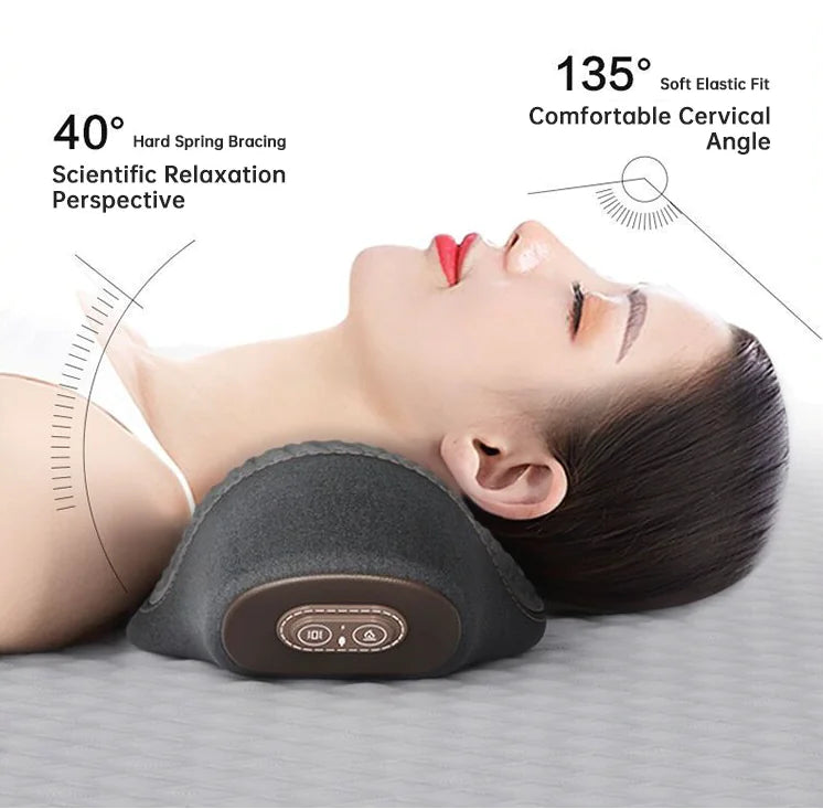 Almohada Cervical con Masajeador y Calor 🔥🌿