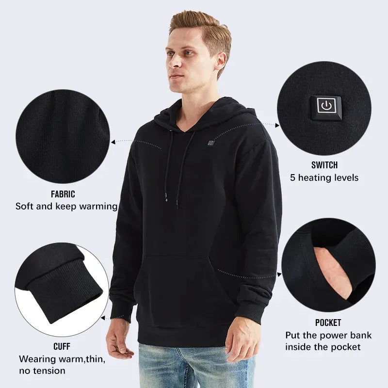 Sudaderas con Calefacción USB Unisex 🔥